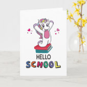 Bereit für Online-Schulen Karte (Gelbe Blume)