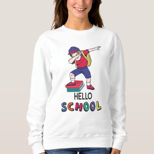 Bereit für Online-Schulen Sweatshirt (Vorderseite)