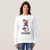 Bereit für Online-Schulen Sweatshirt (Vorne ganz)