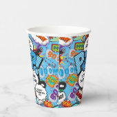 Bereit für Pop Baby Dusche Blue Comic Book Pappbecher (Rechts)