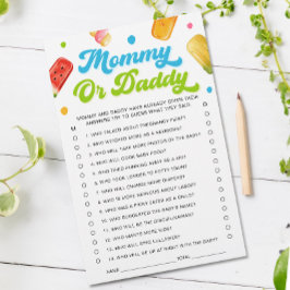 Bereit für Pop Baby Dusche Ratgeber Wer Spiel