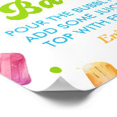 Bereit für Pop Babydusche Momosa Bar Poster (Ecke)