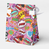 Bereit für Pop Babydusche Rosa Comic Buch Geschenkschachtel (Rückseite)