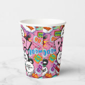 Bereit für Pop Babydusche Rosa Comic Buch Pappbecher (Rechts)