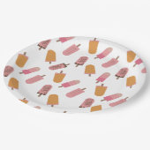 Bereit für Pop Babyduschköpfe Niedlich Pappteller (Schrägansicht)