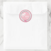 Bereit für Pop Pink Girl Baby Dusche Gefallen Runder Aufkleber (Tasche)