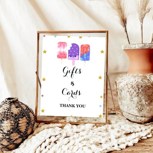 Bereit für Pop Popsicle Baby Duschgeschenk & Card Poster