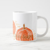 Bereit für Pumpkin Gewürzsaison Wasserfarbenkürbis Jumbo-Tasse (Rechts)