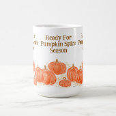Bereit für Pumpkin Gewürzsaison Wasserfarbenkürbis Kaffeetasse (Mittel)