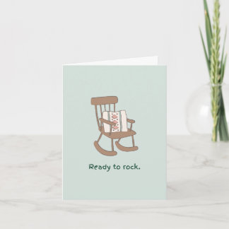 Bereit für Rock Baby Showcard Karte