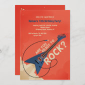 Bereit für Rock Einladung (Vorne/Hinten)