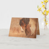 "Bereit für Schlacht" - Grußkarte Karte (Gelbe Blume)