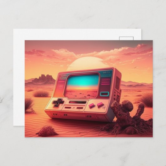 Bereit für Spaß mit einer Game Console Postkarte (Vorne/Hinten)