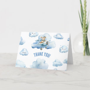 Bereit für Teddys Geburtstag geklappt Dankeschön-K Dankeskarte