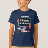Bereit für virtuelles Lernen T-Shirt (Vorderseite)