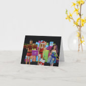 Bereit für Weihnachten. Weihnachtskarte Karte (Gelbe Blume)