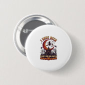 Bereit Halloween Hexen Schloss Mond_1 Button (Vorne & Hinten)
