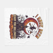 Bereit Halloween Hexen Schloss Mond_1 Fleecedecke (Vorderseite (Horizontal))
