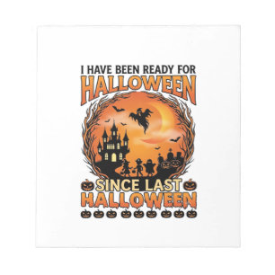 Bereit Halloween Seit Letzte Heimgesuchte Burg Gei Notizblock