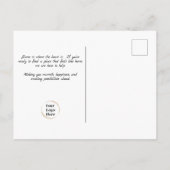 Bereit, in der Liebe zu fallen? | Realtor Promotio Postkarte (Rückseite)