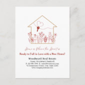 Bereit, in der Liebe zu fallen? | Realtor Promotio Postkarte (Vorderseite)