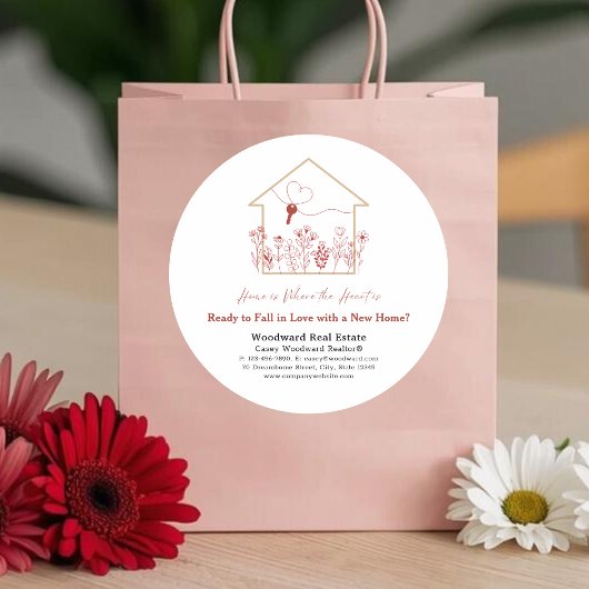 Bereit in Liebe mit einer neuen Zuhause? | Real An Runder Aufkleber