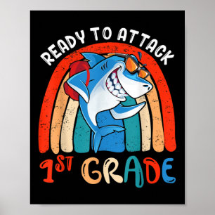 Bereit, Kinder der ersten Klasse anzugreifen Poster