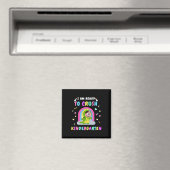 Bereit Kindergarten Mädchen Dinosaurier Ck zu zerq Magnet (In Situ (Geschirrspüler))
