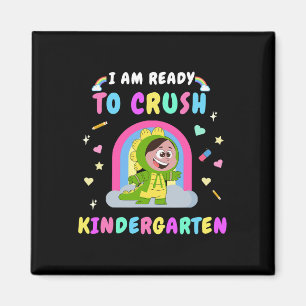 Bereit Kindergarten Mädchen Dinosaurier Ck zu zerq Magnet