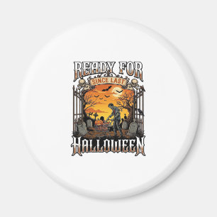 Bereit seit letztem Halloween Zombie-Einkaufswagen Magnet