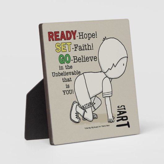 Bereit, Set, Glaube! Fotoplatte (Vorderseite)