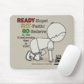 Bereit, Set, Glaube! Mousepad (Mit Mouse)