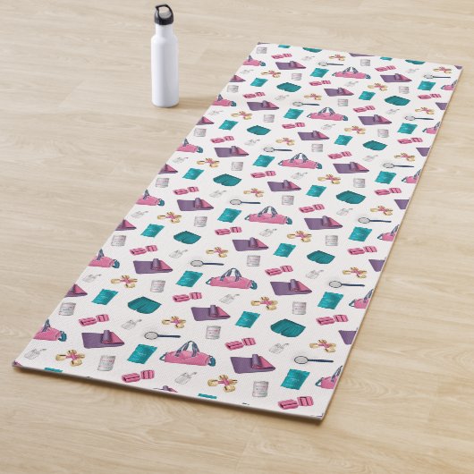 Bereit, Set, glühen Yogamatte (Beispiel)