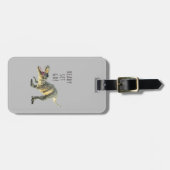 Bereit, Set, Go - Dinosaurier Gepäckmarke Gepäckanhänger (Vorderseite horizontal)