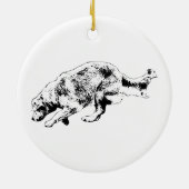 Bereit-Set-Joy Golden Keepake Keramik Ornament (Hinten)