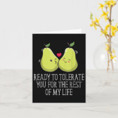 Bereit, Sie zu tolerieren Hochzeit Verlobung Bride Karte (Gelbe Blume)