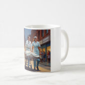 Bereit: Sip und Bleibe vorbereitet Kaffeetasse (VorderseiteRechts)