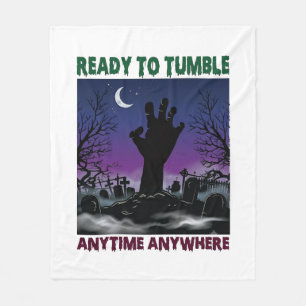 Bereit Tumble Zombie Hand Halloween Friedhof Mond_ Fleecedecke