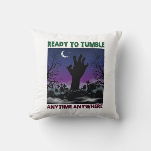 Bereit Tumble Zombie Hand Halloween Friedhof Mond_ Kissen