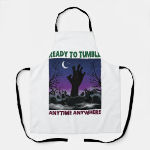 Bereit Tumble Zombie Hand Halloween Friedhof Mond_ Schürze
