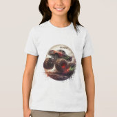 "Bereit und bereit zum Roll" Custom Monster Truck Tri-Blend Shirt (Vorderseite)