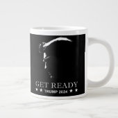 Bereit: USA Donald Trump 2024 Kaffee-Tasse Jumbo-Tasse (Rechts)