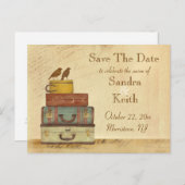 Bereit, Vögel Save the Date zu fliegen Postkarte (Vorne/Hinten)