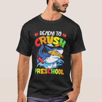 Bereit, vorschulischen Hai wieder zu Schuljungen z T-Shirt