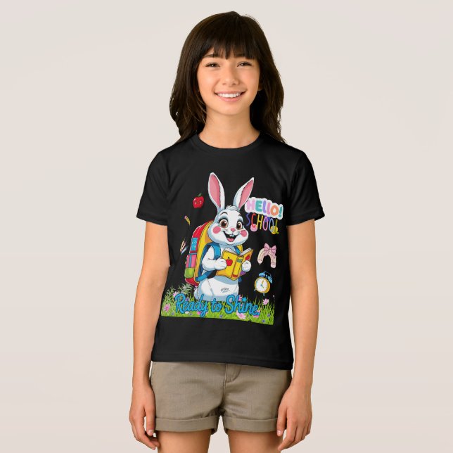 Bereit zu glänzen, Erstklässler! Tri-Blend Shirt (Vorderseite Voll)