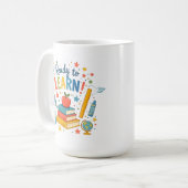 Bereit zu Lernen Kaffeetasse (Vorderseite Links)