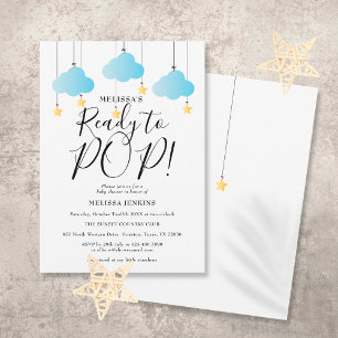 Bereit zu platzen Twinkle Twinkle Boy Baby Shower Einladung