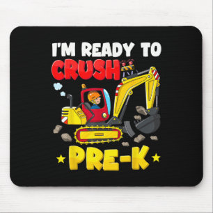 Bereit zu zermalmen Pre-K Prek Bau 1. Tag der Mousepad