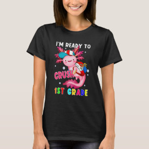 Bereit zu zerquetschen 1. Klasse süßer Axolotl trä T-Shirt