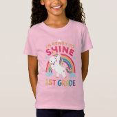 Bereit zum 1. Klasse-Einhorn von Shine T-Shirt (Vorderseite)